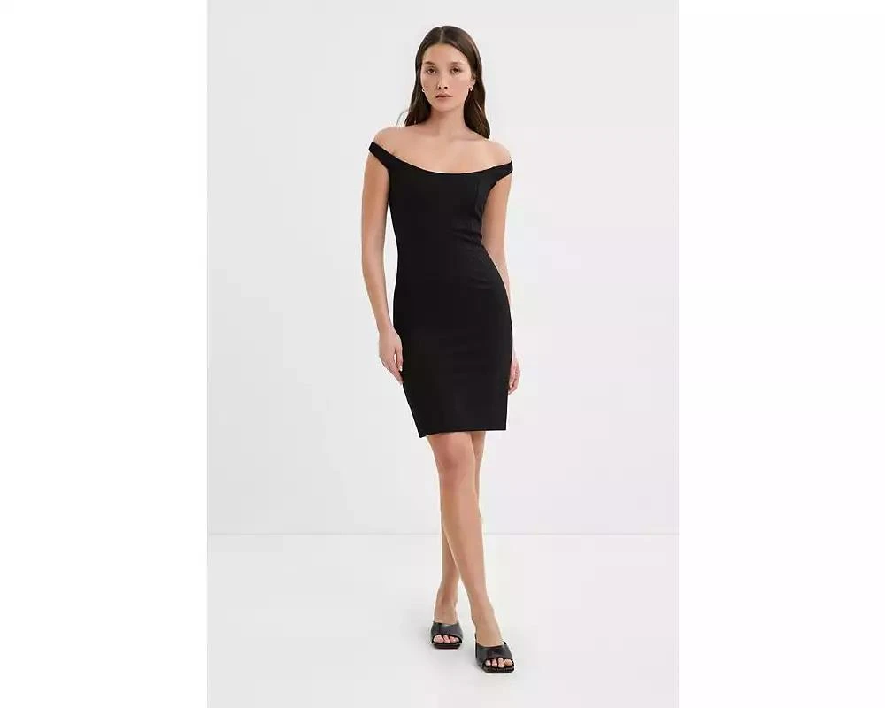 long black dress coat mens Women's Black Strapless Midi Dress main image 0