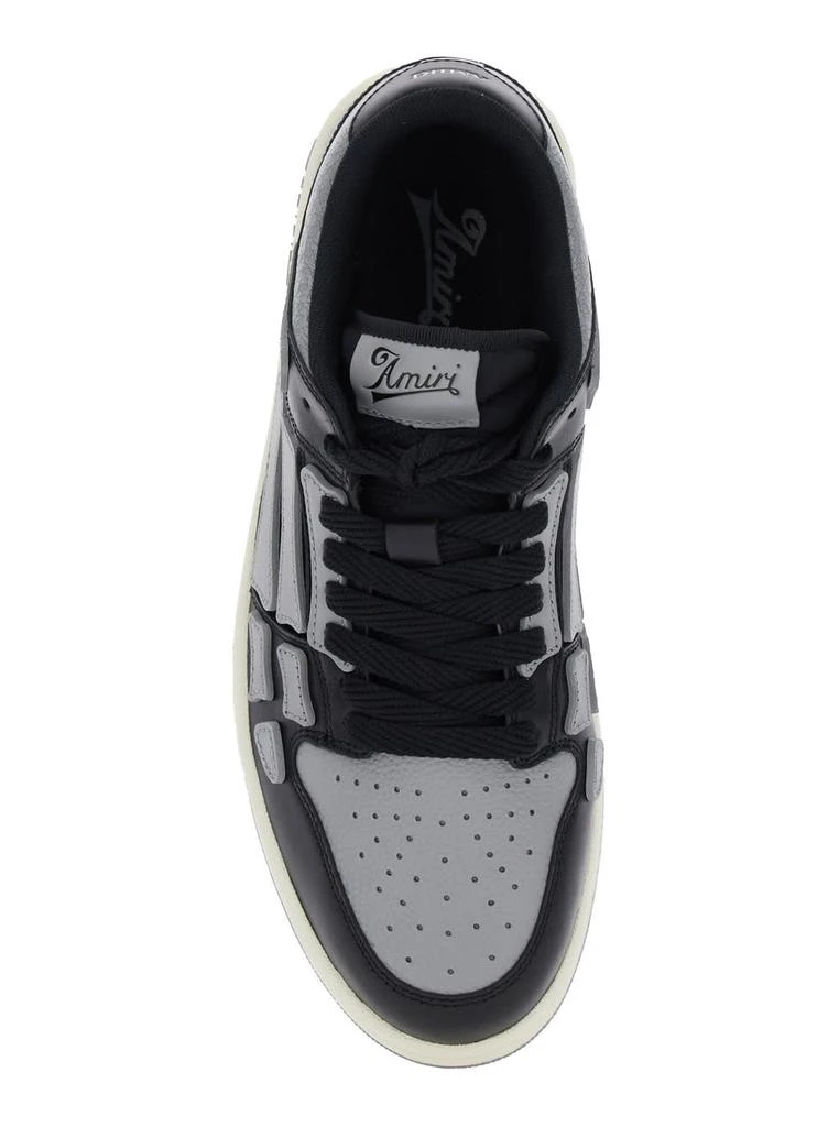 AMIRI skel Top Low Black Sneakers With Skeleton Patch In Leather Man 2