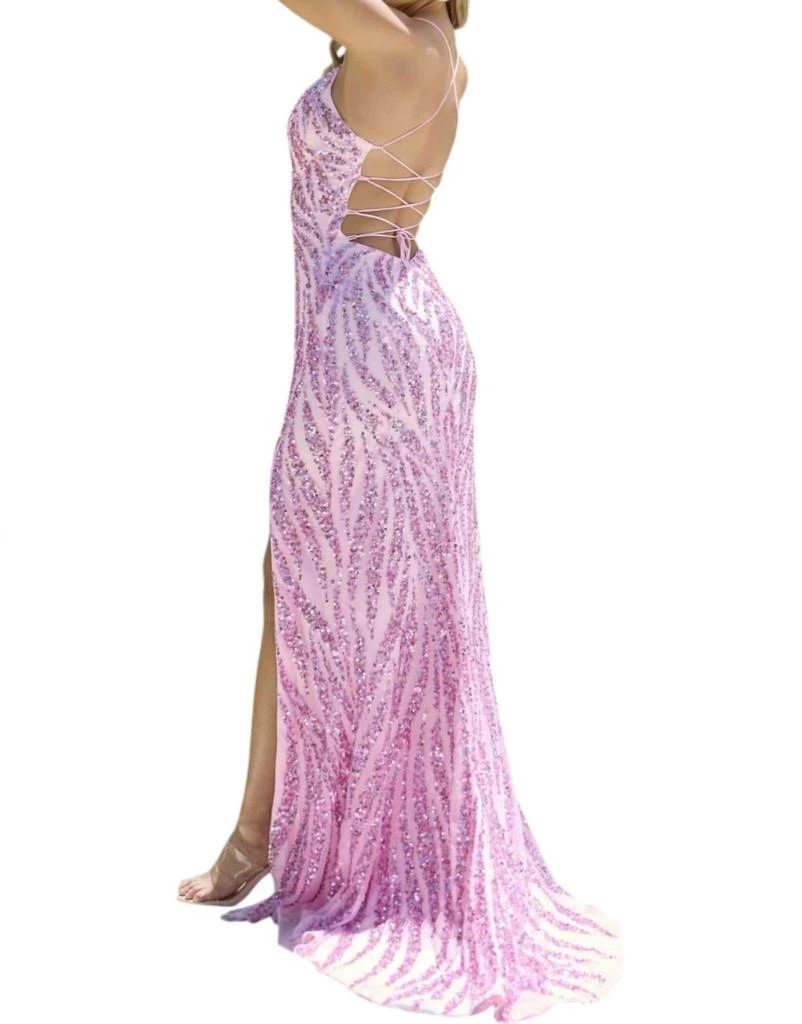 Primavera - Corset Lace Up V-neck Prom Dress  On Sale Now with Up to 50%  Off | Discover Exclusive Deals & Savings at BeyondStyle  Authentic  Primavera women > dresses >