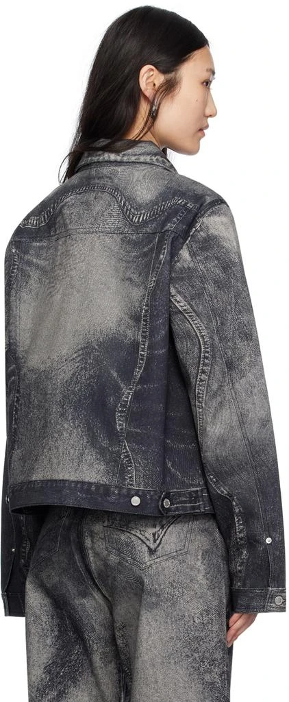 CAMPERLAB Black & Gray Printed Denim Jacket 3