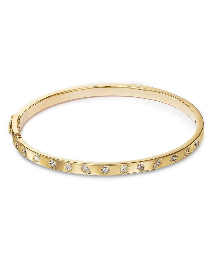 Bloomingdale's Diamond Round and Full Cut Bangle Bracelet in 14K Yellow Gold, 0.70 ct. t.w. 3
