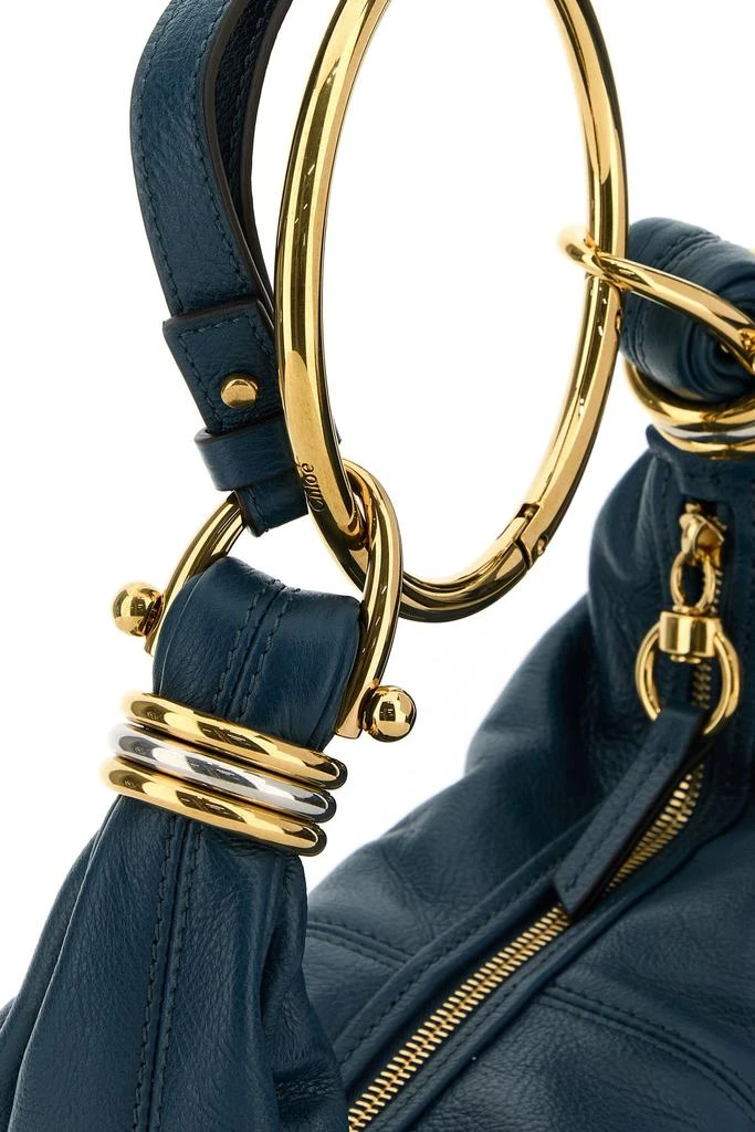 Chloé Petrol blue leather Bracelet handbag 4