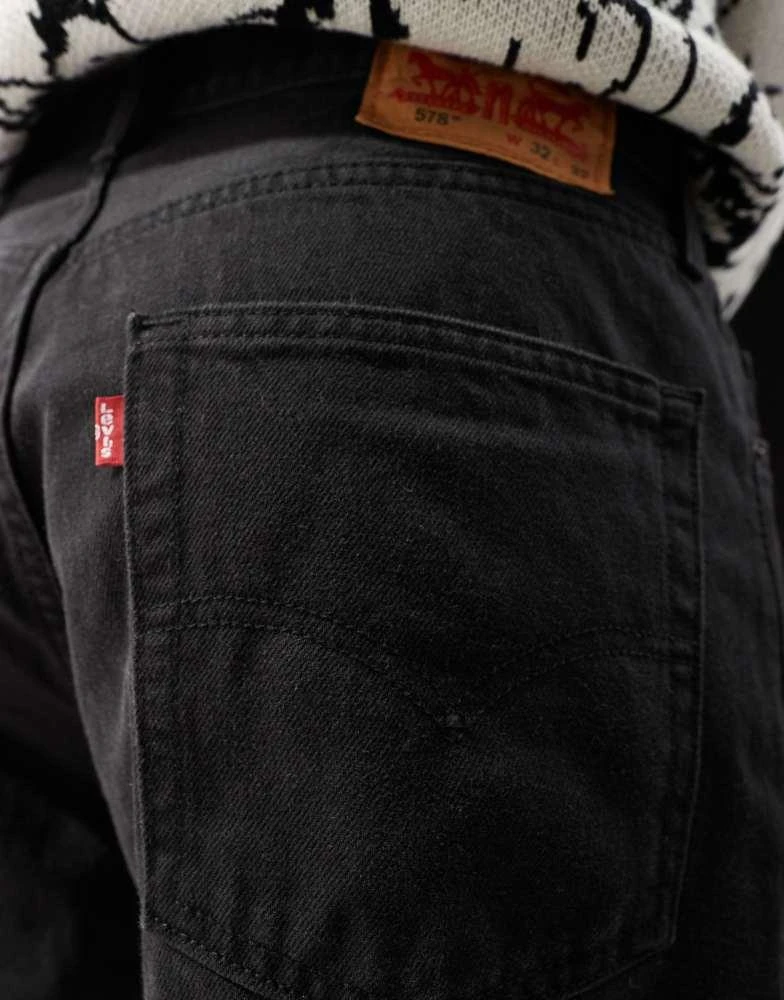 Levi's Levi's 578 baggy fit jeans in black 5