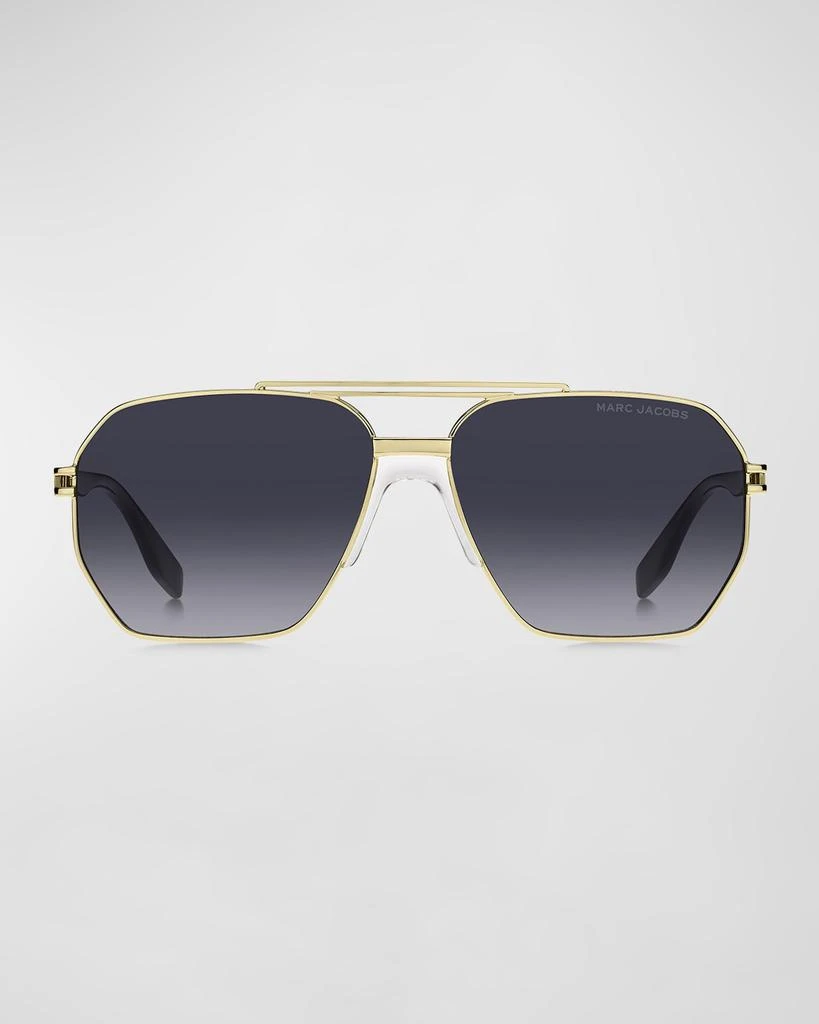 Marc Jacobs Marc 748S Mixed-Media Aviator Sunglasses 3