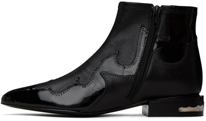 Toga Pulla Black Paneled Boots 3