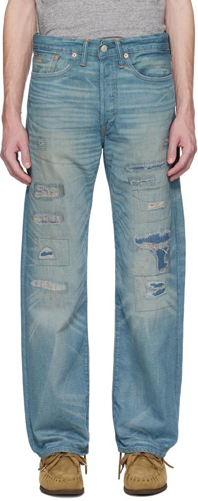RRL Blue 5-Pocket Plainfield Selvedge Jeans