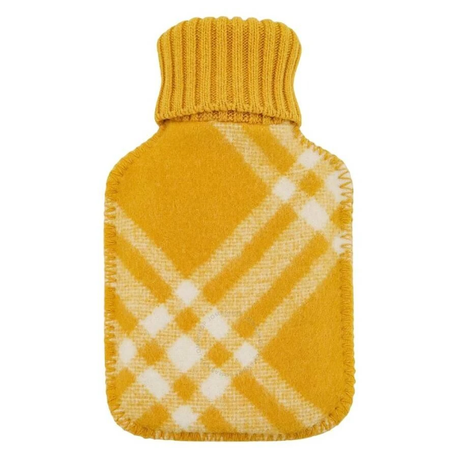 Burberry Ribbed-Knit Plaid-Check Hot Water Bottle 1