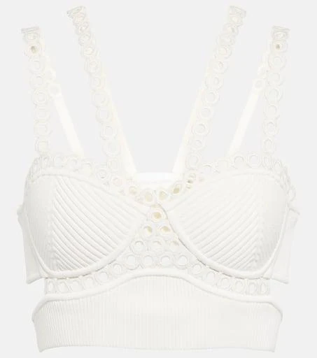Jonathan Simkhai Liana ribbed crop top 1