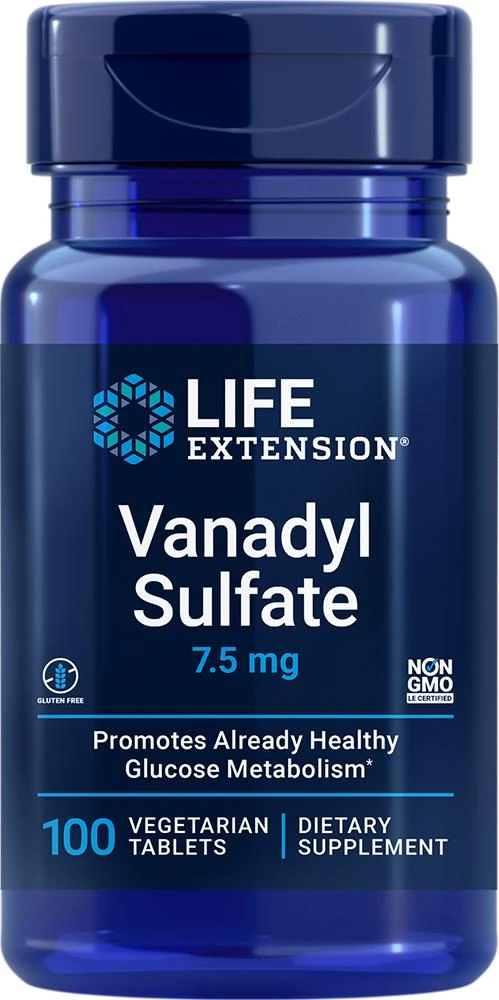 Life Extension Life Extension Vanadyl Sulfate, 100 vegetarian tablets - 7.5 mg (7.5 mg, 100 vegetarian tablets) 1