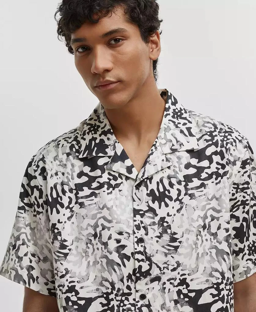 Mode of One Men's Relaxed-Fit Printed Button-Down Camp Shirt, Created for Macy's 1