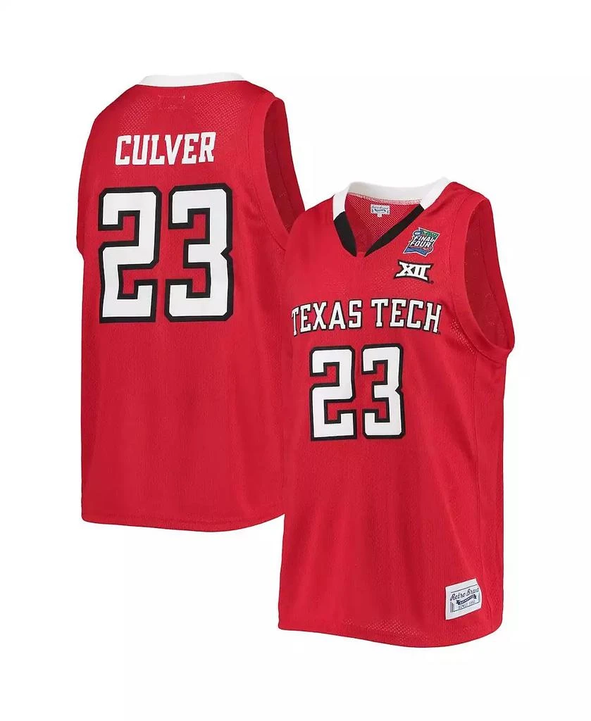 The Original Retro Brand Men's Jarrett Culver Red Texas Tech Red Raiders Alumni Commemorative Replica Basketball Jersey 1