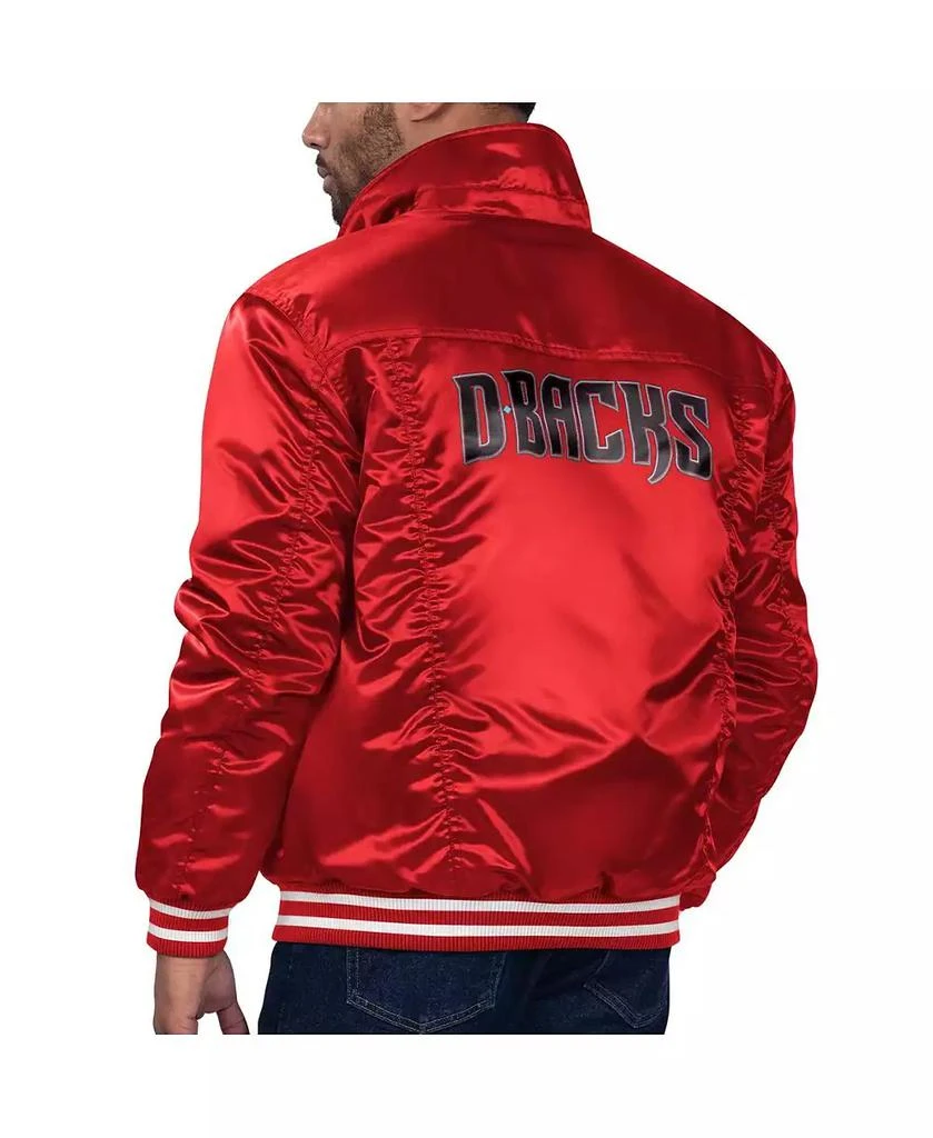 Levi's Starter Men's x Red Arizona Diamondbacks Silver Tab Satin Full-Snap Trucker Jacket 2