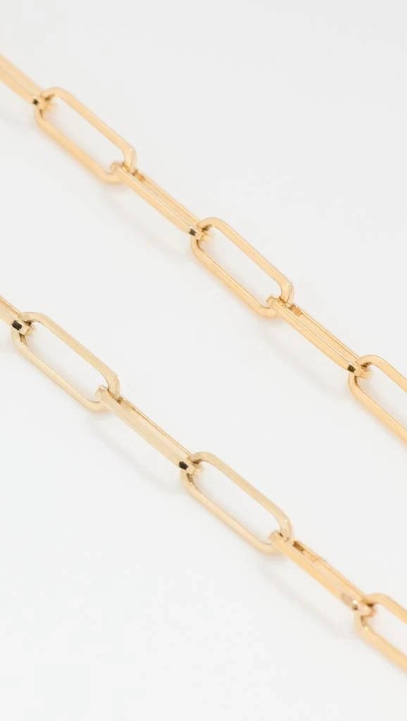 Zoe Chicco 14k Small Paperclip Chain Bracelet 4