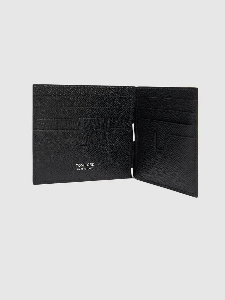Tom Ford T-line Grain Leather Money Clip Wallet 1