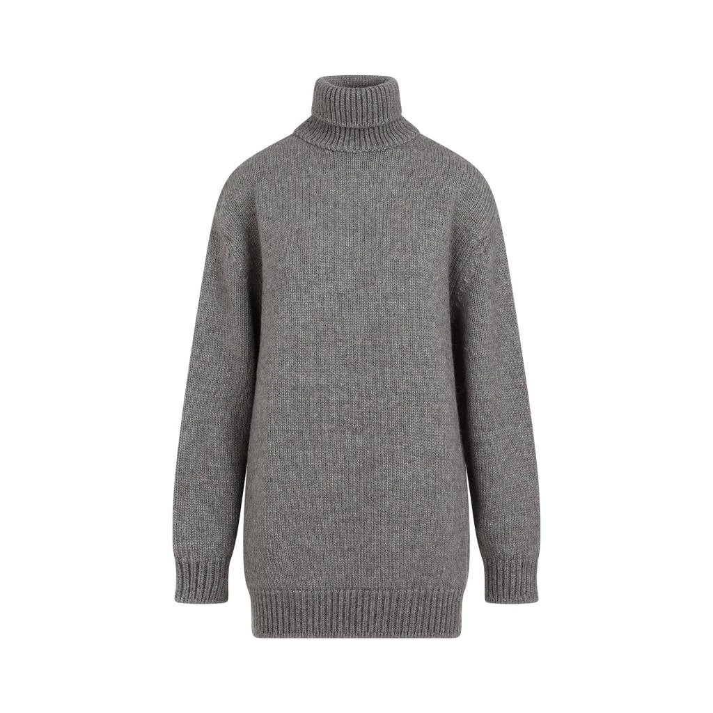 The Row Light Sage Elu Alpaca and Silk Sweater 2