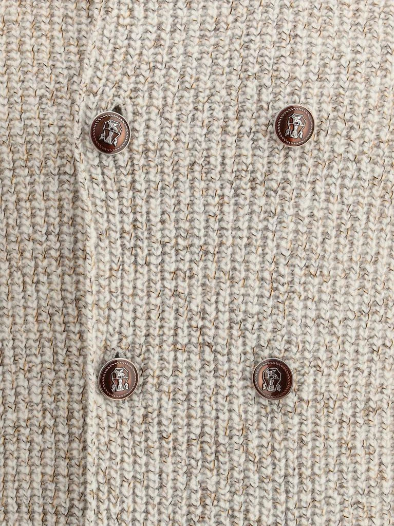 Brunello Cucinelli Brunello Cucinelli Double-Breasted Long Sleeved Cardigan 3