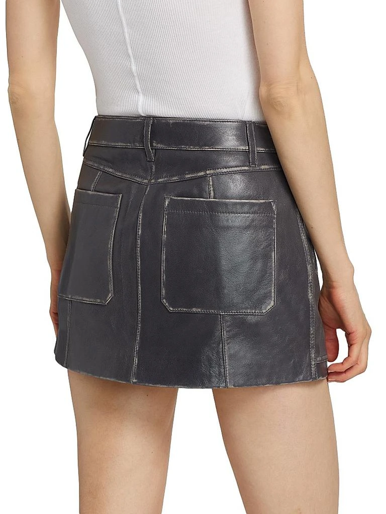 Michael Kors Micro Leather Mini Skirt 5