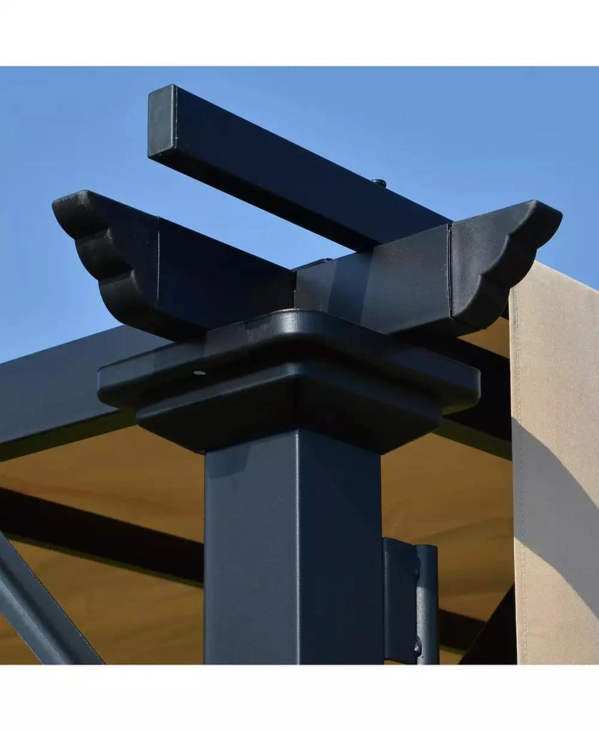 Outsunny 12
x 10
Outdoor Patio Gazebo Pergola with Retractable Canopy Roof 8