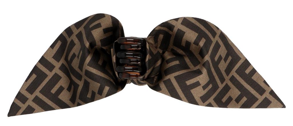 Fendi Fendi FF Motif Bow Hairpin