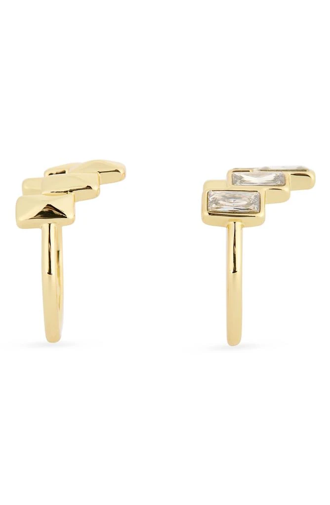 Covet Set of 2 Baguette Stud 
Cubic Zirconia Rings 2