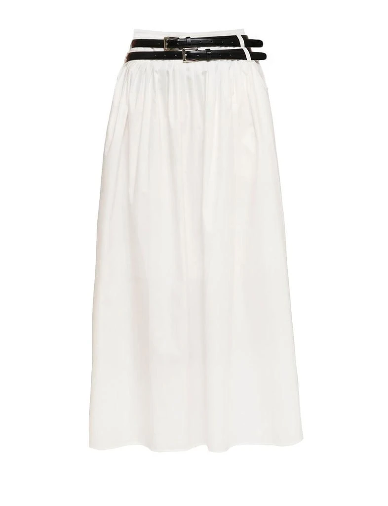 Pixie Market Thea White Double Belted Skirt-BESTSELLER 5