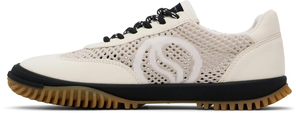 Stella McCartney Off-White 
Beige S-Wave Sport Mesh Paneled Sneakers 3