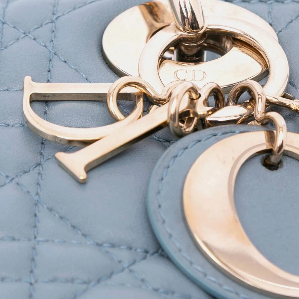 Dior Dior Blue Mini Lambskin Cannage Lady Dior 5