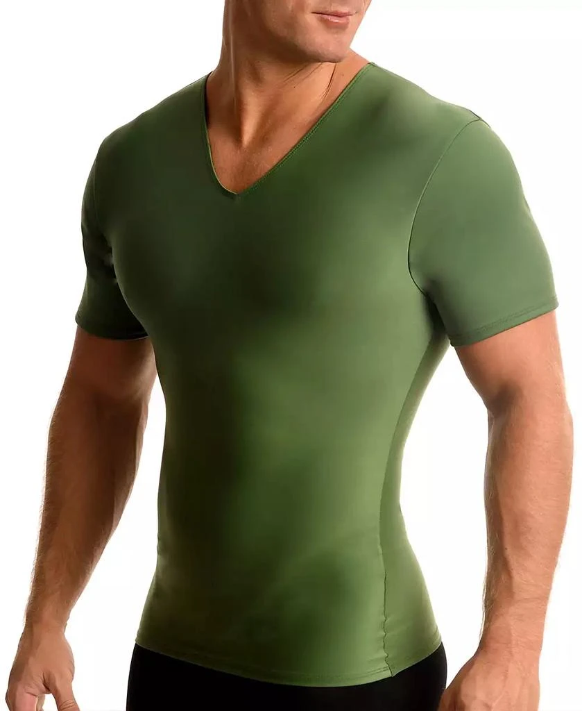 Instaslim Men's Big & Tall Compression Activewear Short Sleeve V-Neck T-shirt 3