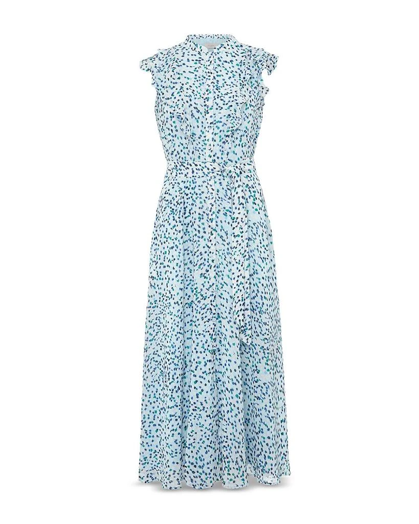 HOBBS LONDON Georgiana Printed Flutter Sleeve Shirt Dress 8