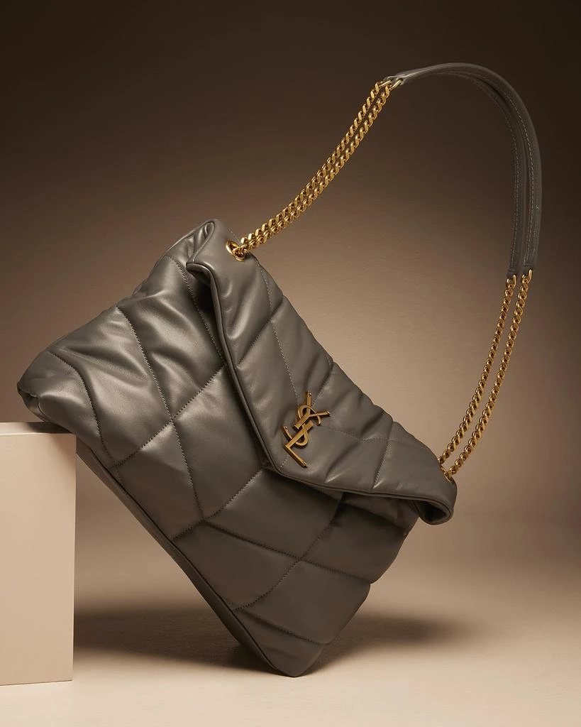 Yves Saint Laurent Lou Puffer Medium YSL Shoulder Bag in Quilted Leather 2