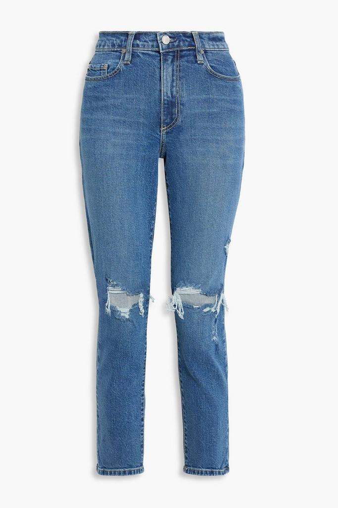 Nobody Denim Kennedy distressed high-rise skinny jeans