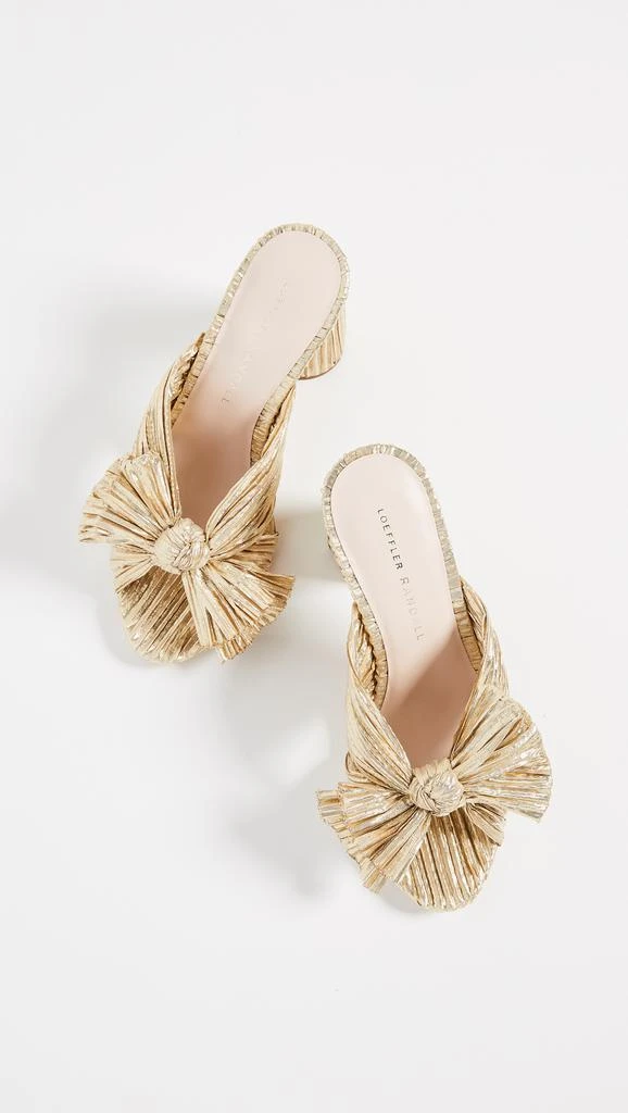 Loeffler Randall Penny Pleated Bow Sandals 4