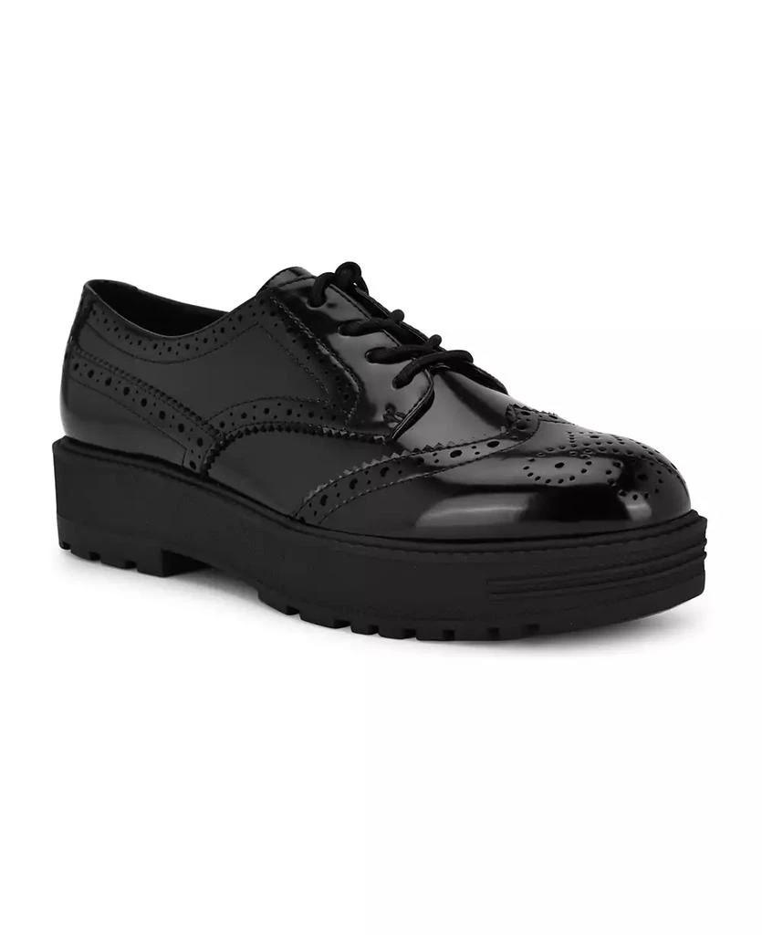 Nine West Women's Resttin Wingtip Platform Oxfords 1