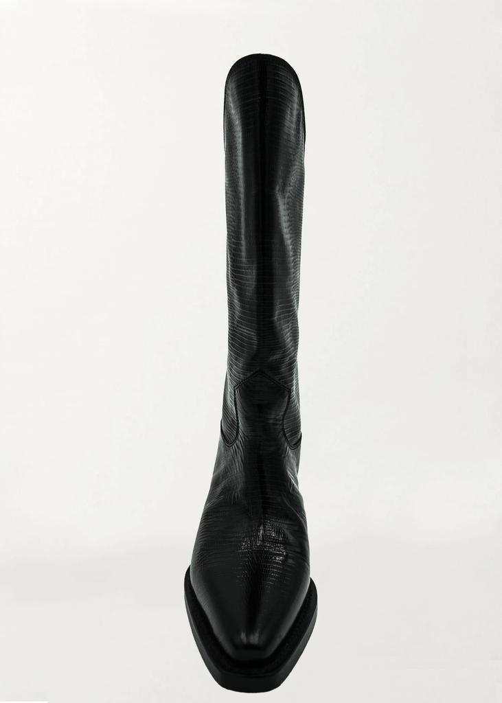Che by Chelsey Women's Python Texan Boots In Black
