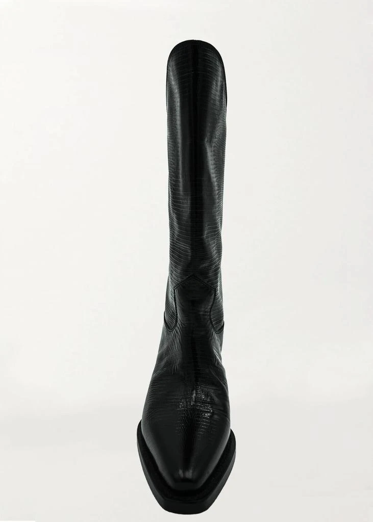 Che by Chelsey Women's Python Texan Boots In Black 2