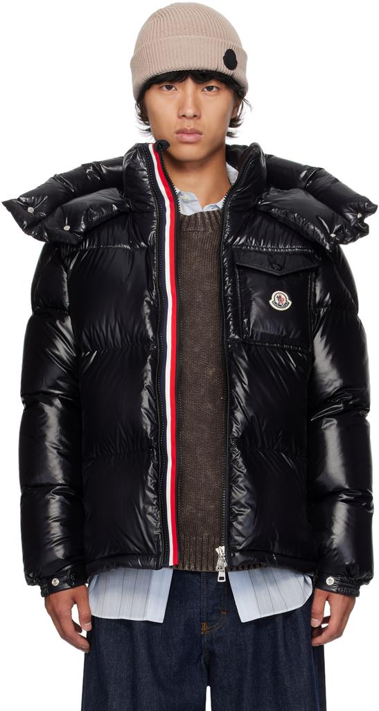 Moncler Black Montbeliard Down Jacket - Coats - Free Shipping