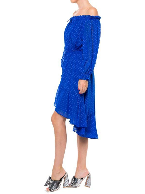 Meghan LA Keiko Swiss Dot Peasant Dress 3