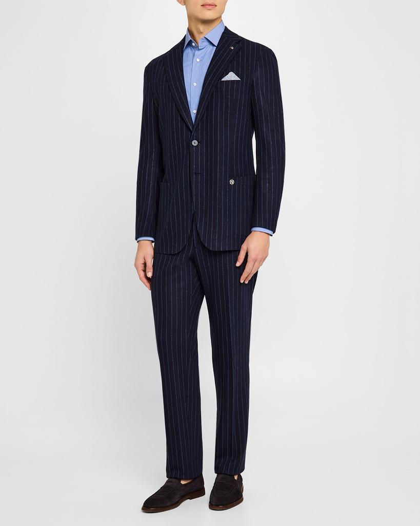 Stefano Ricci Men's Wool Stripe Jersey Suit