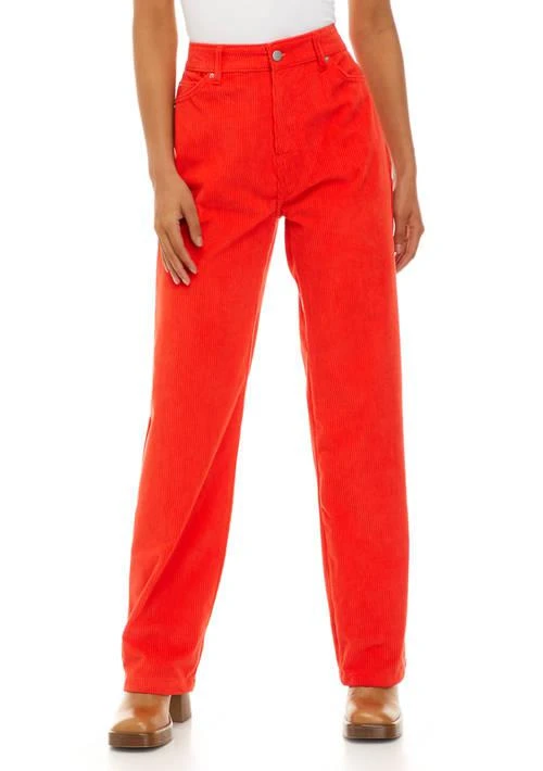 Cabana by Crown & Ivy™ By Crown Ivy Juniors Straight Leg Corduroy Pants 1