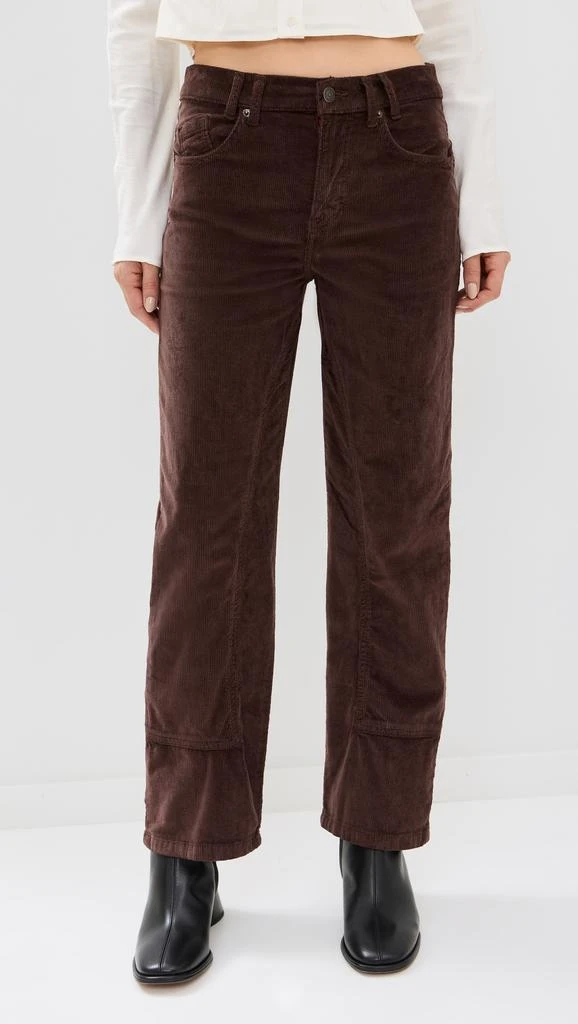 Free People Risk Taker Corduroy Straight Jeans 6