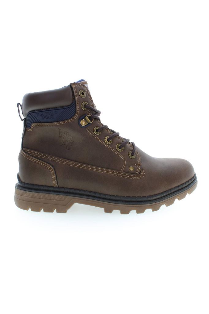 U.S. Polo Assn. U.S. POLO ASSN. Elegant High Lace-Up Boots with Logo Men's Accents