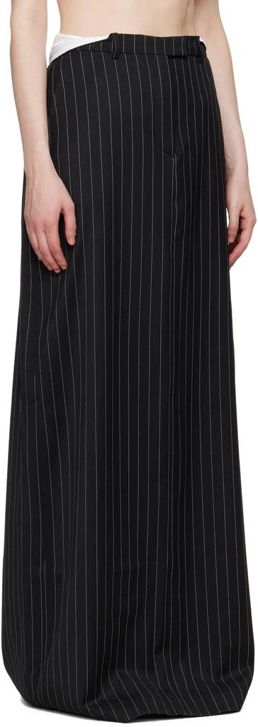 Martine Rose Black Pinstripe Maxi Skirt 2