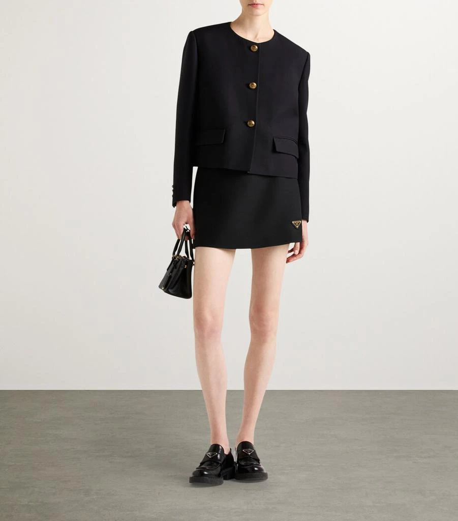 Prada Wool-Silk Mini Skirt 2