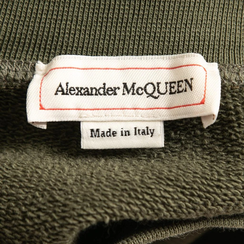 Alexander McQueen Alexander McQueen Military Green Logo Print Cotton Jogger Sweatshirt Set M/S 4