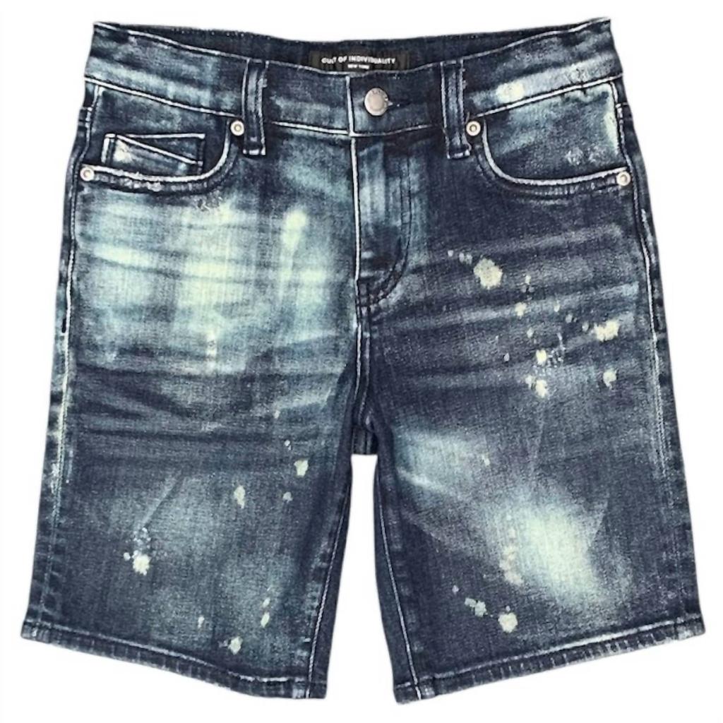 Cult Of Individuality Kid's Denim Short In Blue