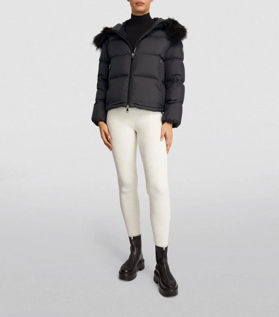 Moncler Fur-Trim Mino Puffer Jacket 2