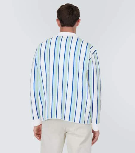 Jacquemus La Chemise Maille Polo striped shirt 4