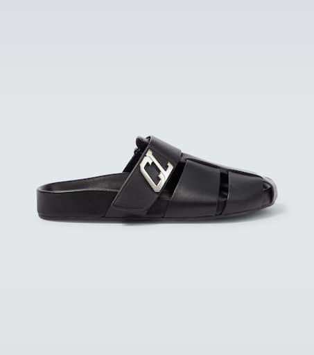サンダル・ミュール BOYY Black Leather Puffy Slippers Boyy Black Leather Puffy Slippers | ModeSens