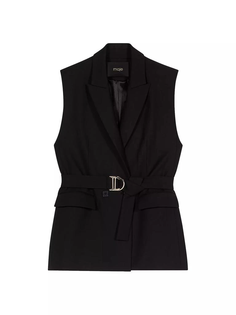 Maje Sleeveless Suit Jacket 1