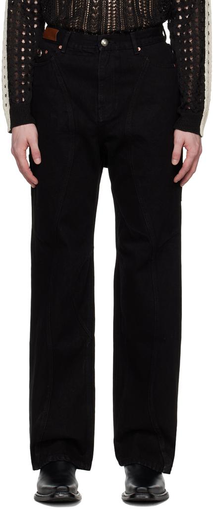 ANDERSSON BELL Black Glen Overdyed Jeans